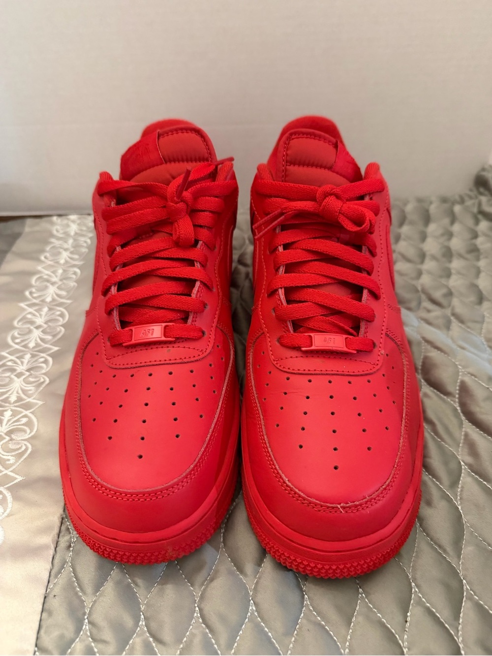 Nike Men's Low-Top Sneakers in Red size 12 Air Force 1